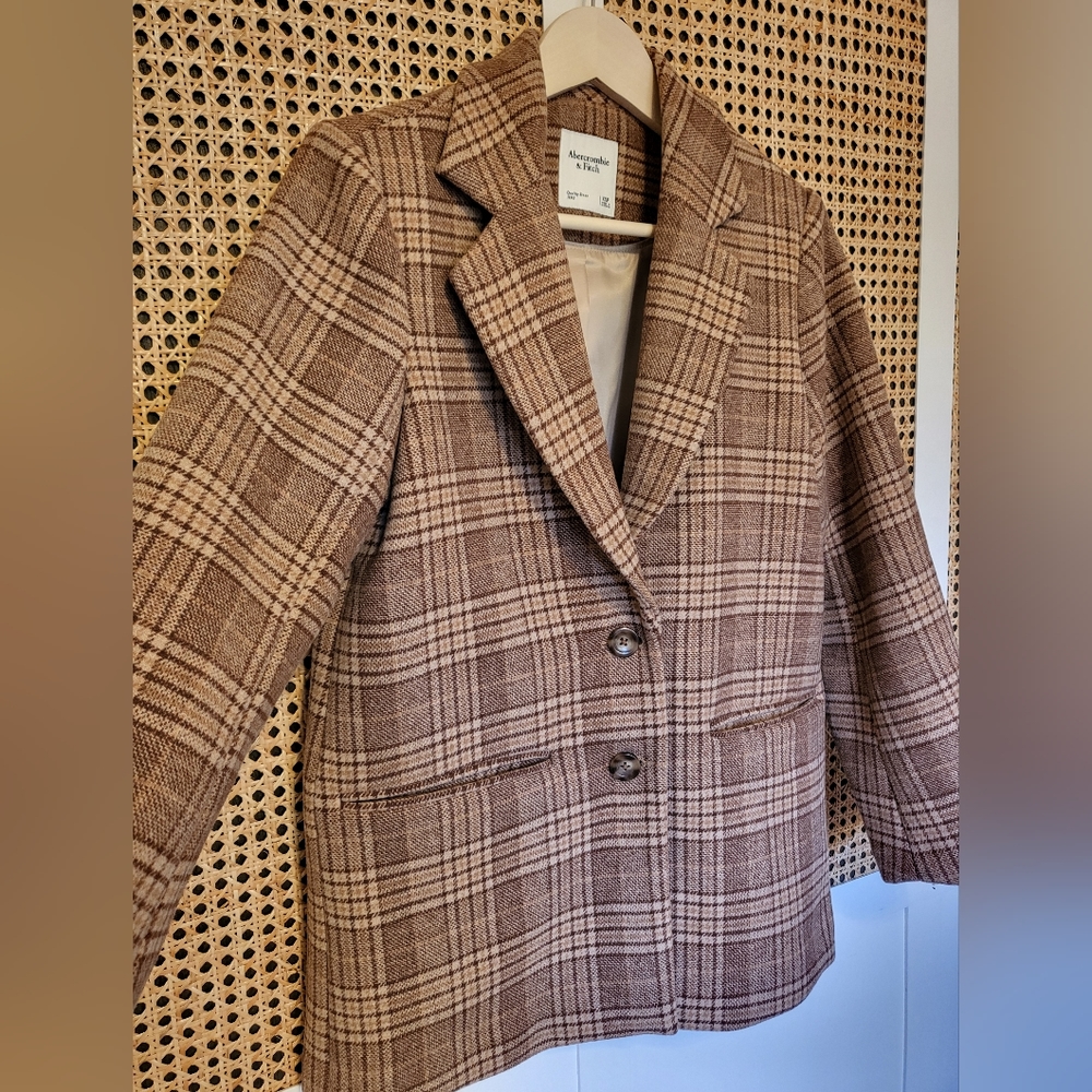 Wool-Blend Blazer Coat